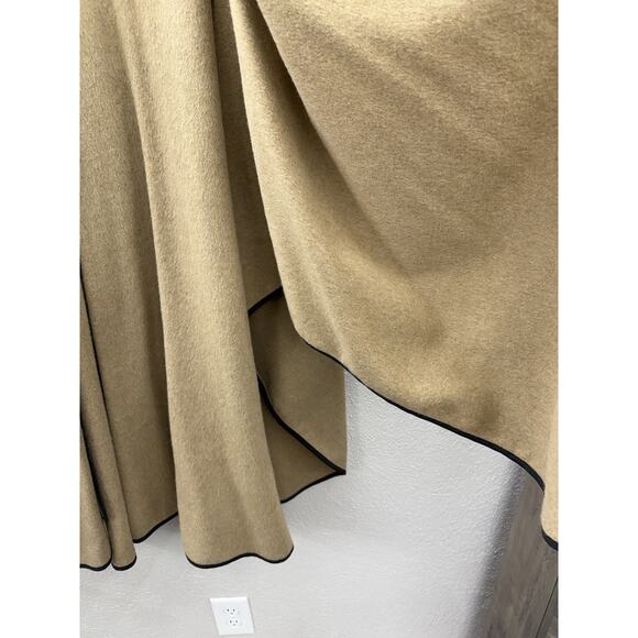 Unbranded Womens Poncho Brown Over The Arms Sweater Cape Open Front One Size - Picture 3 of 7